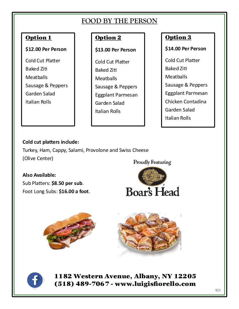 Catering Menu Page 4